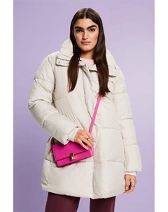 Зимняя куртка с высоким воротником, бежевый Esprit