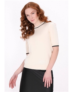 Футболка с принтом, молочный Dreimaster