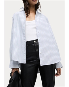 Блузка на пуговицах STRIPED OXFORD , синий Marks & spencer