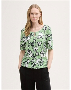 Блуза CRINKLE , зеленый Tom tailor