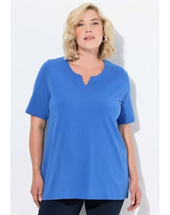 Базовая футболка AUSSCHNITT HALBARM, темно-фиолетовый Ulla popken