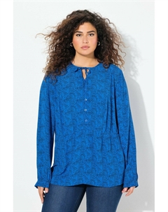 Блуза WAVE PRINT LONG SLEEVE , темно-фиолетовый Ulla popken