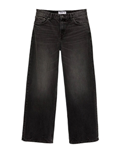 Джинсы Wide leg Jeans, черный деним Pull & bear