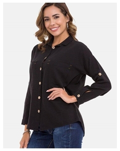 Блуза Hemdbluse, черный Cipo&baxx