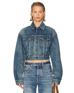 Джинсовая куртка 80-х годов, цвет Japan Vintage Blue Saint laurent