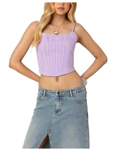 Корсет с люверсами Elowen, фиолетовый Edikted