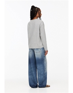 Топ с длинными рукавами OVERSIZE, серый Pull & bear