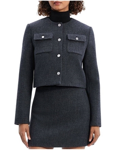 Пиджак с твидовым карманом, серый Theory