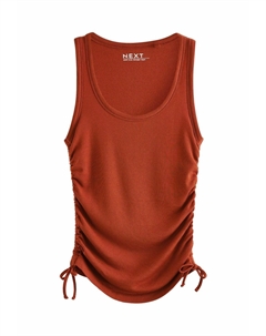 Топ REGULAR FIT - RUCHED, коричневый Next