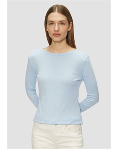 Топ с длинными рукавами MET SLIM FIT, светло-голубой S.oliver