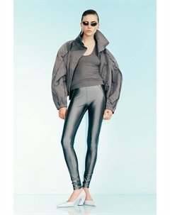 Топ из вискозы в рубчик, серый H&m