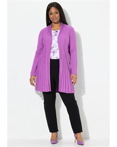Кардиган PLEATED LONGLINE OPEN SHAPE, фиолетовый Ulla popken