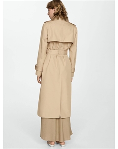 Тренч Between-Seasons Coat Eiffel, песочный Mango