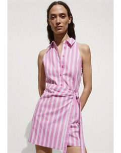 Платье-рубашка, розовый Mango