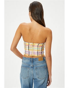 Топ Jewel Detail Strapless Blouse, розовый Koton