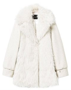 Шуба из искусственного меха, нейтральный цвет Twinset