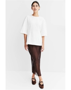 Приталенная футболка, белый H&m