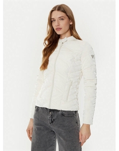 Пуховик стандартного кроя W5RL00 WGV30, экрю Guess