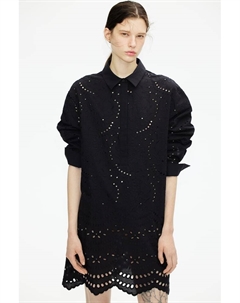 Платье-Блузка с английской вышивкой, черный H&m