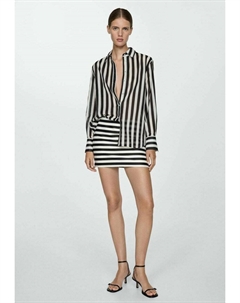 Мини-юбка, кремовый Mango