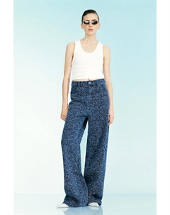 Топ из вискозы в рубчик, бежевый H&m