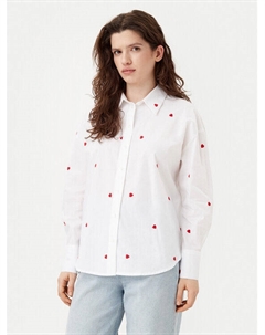 Свободная рубашка Nelly 15330490, белый Jdy