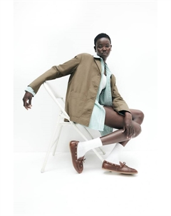 Блейзер из хлопчатобумажной ткани, зеленый H&m