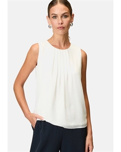 Блуза MIT RUNDHALSAUSSCHNITT, белый Zero