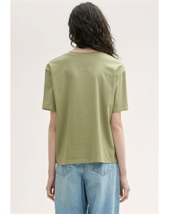 Базовая футболка BOXY DENIM, зеленый Tom tailor