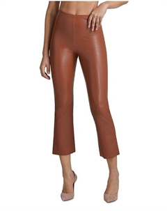 Укороченные расклешенные леггинсы из искусственной кожи Commando