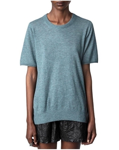 Кашемировый свитер с короткими рукавами Ida Zadig&voltaire