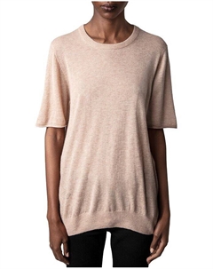 Кашемировый свитер с короткими рукавами Ida Zadig&voltaire