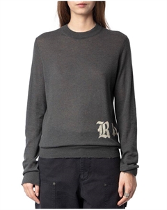 Кашемировый свитер «Айви», серый Zadig&voltaire