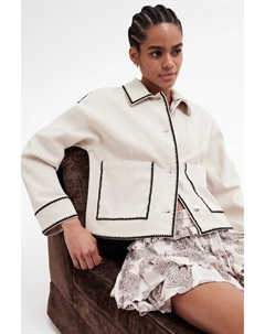 Куртка из хлопкового твила, бежевый H&m