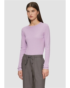 Топ с длинными рукавами MIT RUNDHALSAUSSCHNITT, фиолетовый Qs