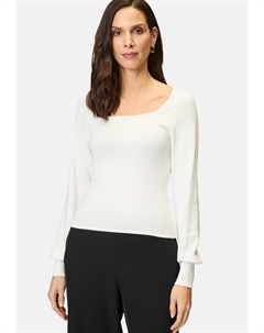 Свитер MIT ECKIGEM AUSSCHNITT, белый Zero