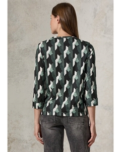 Топ с длинными рукавами GRAFISCHEM PRINT, хаки Cecil