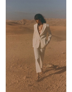 Элегантные брюки от костюма, бежевый H&m