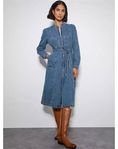 Платье Izzy Zip Denim, синий Monsoon