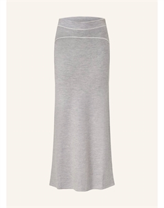 Вязаная юбка, светло-серый Sandro