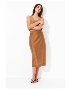 Юбка-Карандаш из смеси лиоцелла, коричневый H&m