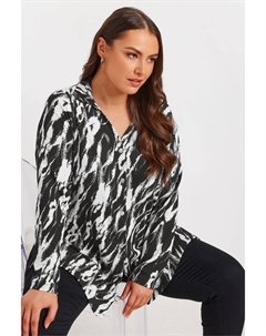 Текстурированная трикотажная рубашка, черный Yours curve