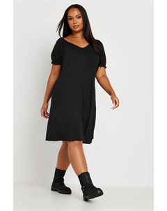 Платье с рукавами фонариками, черный Yours curve
