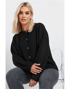 Кардиган с пуговицами, черный Yours curve