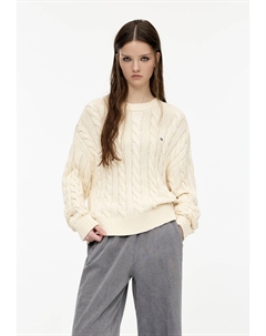 Джемпер CABLE-KNIT, бежевый Pull & bear