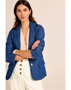 Однобортный пиджак, синий Next