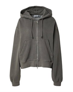Худи Zip-Up Hoodie, темно-серый Weekday
