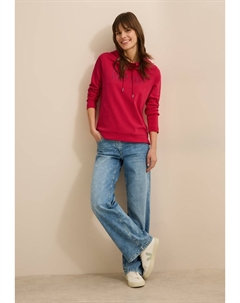 Топ с длинными рукавами MIT WORDING, светло-красный Cecil