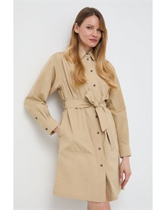 Хлопковое платье, бежевый Weekend max mara