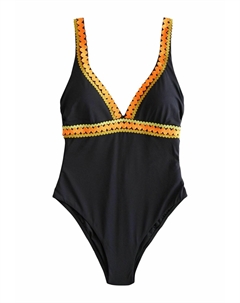 Купальник RIC RAC PLUNGE TUMMY CONTROL, черный Next